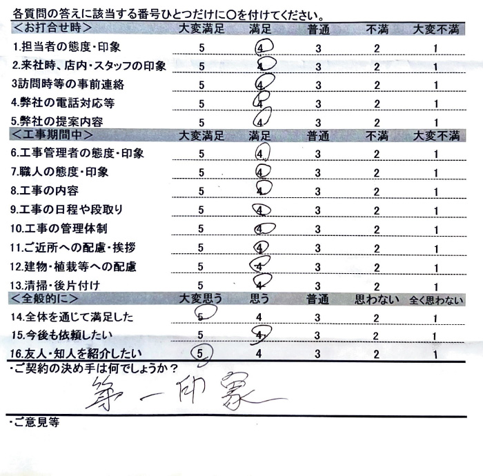 水呑 M様